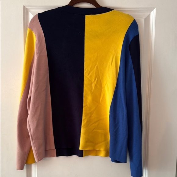 Ted Baker Fenchi stripe-print A-line woven jumper - Picture 5 of 5